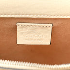 Calfskin Snakeskin Enamel Small Dionysus Shoulder Bag White Beige Electric Blue