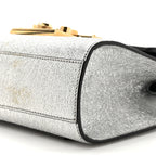 Galassia Small Padlock Shoulder Bag Argento