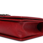 Caviar Quilted Medium Boy Flap Red