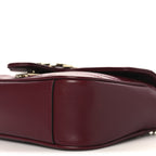 Calfskin Matelasse Small GG Marmont Shoulder Bag Rosso Ancora