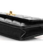 Pearly Caviar Quilted Fit For You Wallet On Chain WOC Black