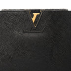 Taurillon Capucines GM  Black Fuchsia