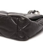 Lambskin Quilted Medium Chanel 19 Flap Dark Brown