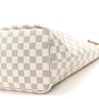 Damier Azur Neo Neverfull MM Rose Ballerine