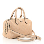 Summer Denim Calfskin GG Monogram Small Ophidia Top Handle Bag Souffle Rose
