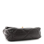 Lambskin Quilted Medium Chanel 19 Flap Dark Brown