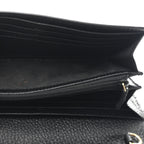 Dollar Calfskin GG Supreme Monogram Petite GG Marmont Wallet Chain Bag Black Beige Ebony