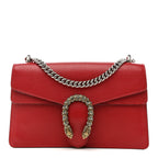 Dollar Calfskin Swarovski Crystal Small Dionysus Shoulder Bag Hibiscus Red