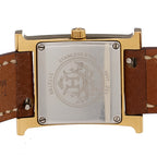 Stainless Steel Epsom 21mm Heure H Hour Quartz Watch Gold