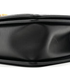 Lambskin Quilted Medium Boy Flap Black