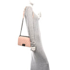 Lambskin Quilted Medium Boy Flap Light Pink