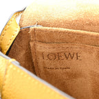 Grained Calfskin Mini Gate Crossbody Bag Yellow