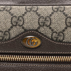 GG Supreme Monogram Web Small Ophidia Shoulder Bag Brown