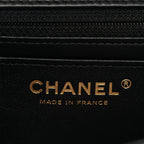 Lambskin Quilted Mini Rectangular Flap Black