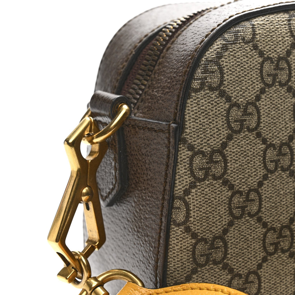 GG Supreme Monogram Web Neo Vintage Shoulder Bag Beige New Acero Crop