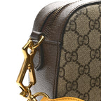 GG Supreme Monogram Web Neo Vintage Shoulder Bag Beige New Acero Crop