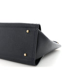 Caviar Small Studded Deauville Tote Navy