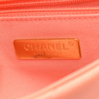 Lambskin Quilted Medium Chanel 19 Flap Light Orange