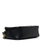 Calfskin Matelasse Mini GG Marmont Chain Shoulder Bag Black