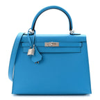 Epsom Kelly Sellier 25 Bleu Frida