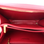 Caviar Quilted Medium CC Filigree Vanity Case Burgundy