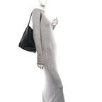 Grained Calfskin Medium N/S Park Tote Black