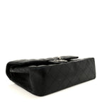Lambskin Quilted Small Double Flap Black