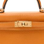 Chevre Chamkila Mini Kelly Sellier 20 Jaune D'or