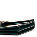 Calfskin Blooms Print Medium Dionysus Shoulder Bag Bright Emerald Multicolor