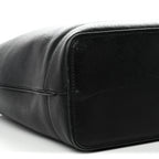 Textured Dollar Calfskin Medium Ophidia Shoulder Tote Bag Black