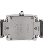 Stainless Steel Diamond Bezel 20mm Tank Francaise Quartz Watch