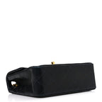 Lambskin Quilted Mini Square Flap Black
