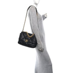 Goatskin Quilted Large Chanel 19 Flap Black