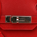 Epsom Birkin 30 Rouge Casaque