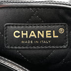Shiny Calfskin Quilted Chanel 22 Black