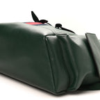Grained Calfskin Medium Ophidia Double Buckle Backpack Green