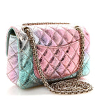 Metallic Goatskin Quilted Mini 2.55 Reissue Flap Multicolor
