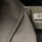 Striped Canvas Small Deauville Tote Dark Grey