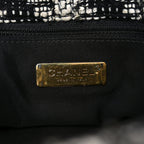 Tweed Quilted Maxi Chanel 19 Flap Black White