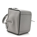 Grained Calfskin Mini Hammock Shoulder Bag Pearl Grey