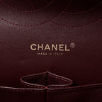 Lambskin Quilted Jumbo Double Flap Black