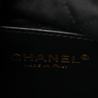 Shiny Calfskin Quilted Mini Chanel 22 Black