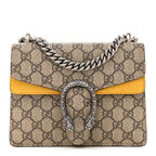 GG Supreme Monogram Mini Dionysus Shoulder Bag Yellow
