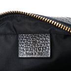 Pebbled Calfskin Small Soho Disco Bag Black