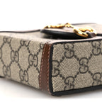 GG Supreme Monogram Mini Horsebit 1955 Crossbody Bag Beige Brown Sugar