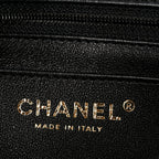 Lambskin Quilted Mini Rectangular Flap Black
