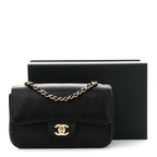 Lizard Mini Rectangular Flap Black