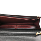 Caviar Quilted CC Turnlock Wallet On Chain WOC Black