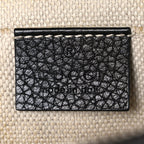 Pebbled Calfskin Small Soho Disco Bag Black