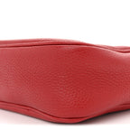 Pebbled Calfskin Small Soho Disco Bag Tabasco Red